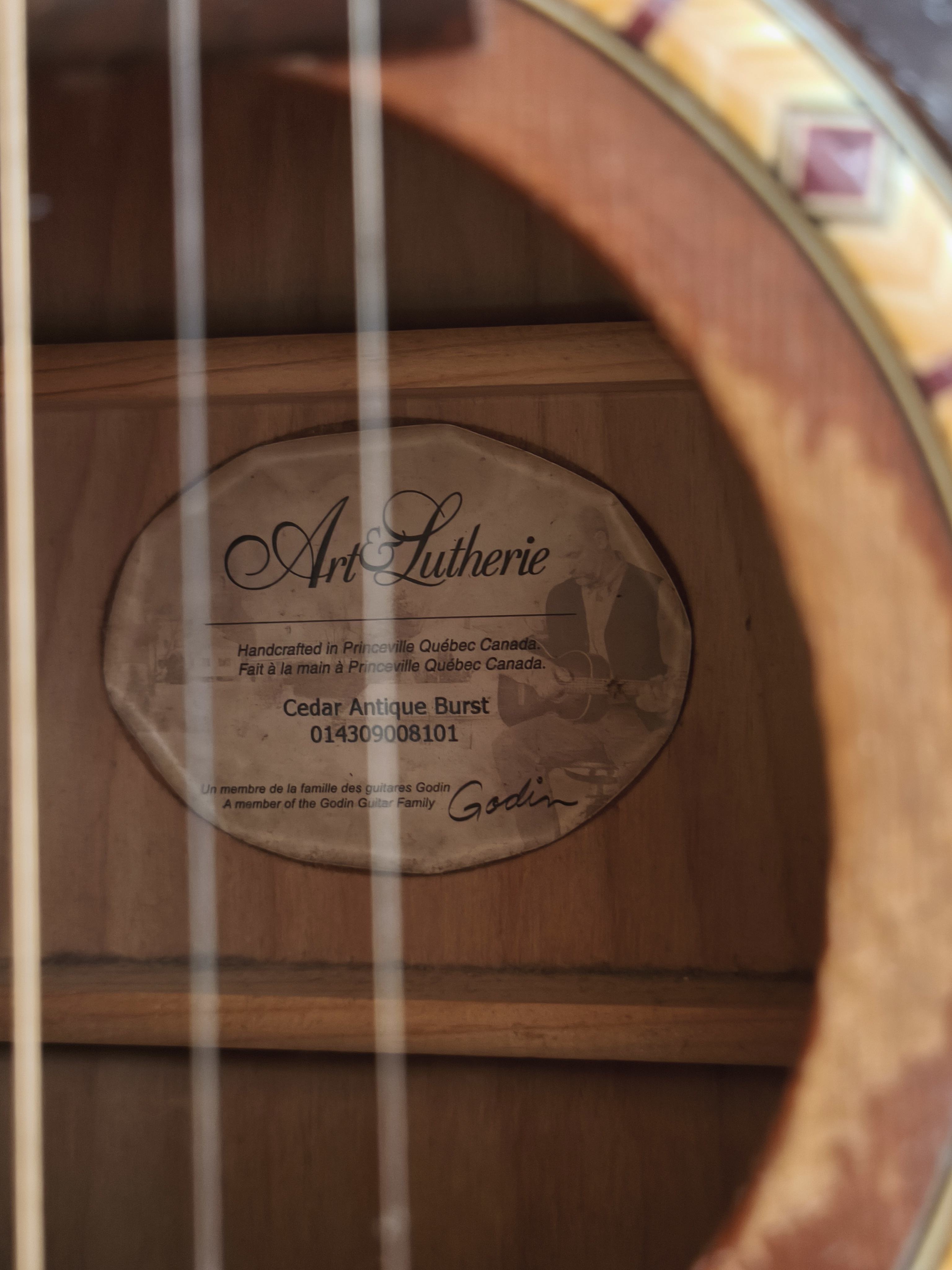 Art et Lutherie Folk Cedar Antique Burst